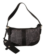 Gray Printed Handbag Shoulder Purse Fabric Bag WAYFARER