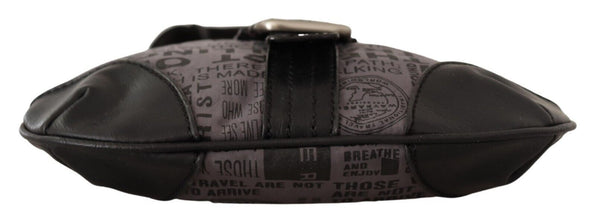 Gray Printed Logo Shoulder Crossbody Purse Bag WAYFARER