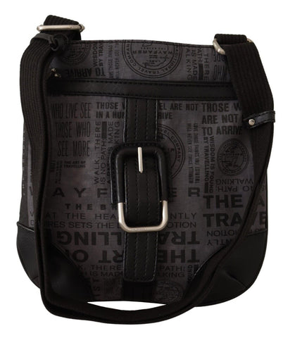 Gray Printed Logo Shoulder Crossbody Purse Bag WAYFARER