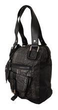 Black Printed Logo Shoulder Handbag Purse Bag WAYFARER