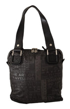 Black Printed Logo Shoulder Handbag Purse Bag WAYFARER