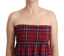 Multicolor Chekered Sleevelesss Tank Top CAMPO DI FRAGOLE