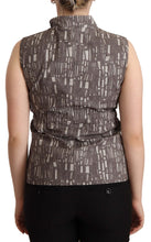 Brown Black Vest Leather Sleeveless Top Blouse Comeforbreakfast