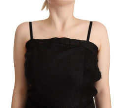 Black Spaghetti Strap Jumpsuit Dress La Maison du Couturier