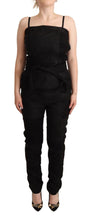 Black Spaghetti Strap Jumpsuit Dress La Maison du Couturier