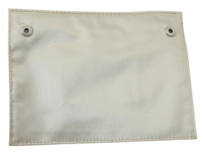 White Zippered Coin Holder Wallet WAYFARER