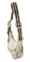 White Shoulder Crossbody Sling Fabric Purse WAYFARER
