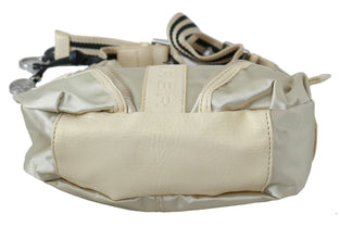 White Shoulder Crossbody Sling Fabric Purse WAYFARER