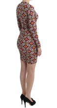 Multicolor Longsleeved Viscose Shift Dress GF Ferre