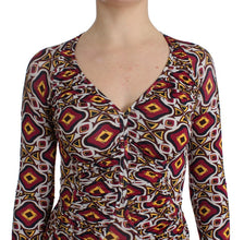 Multicolor Longsleeved Viscose Shift Dress GF Ferre