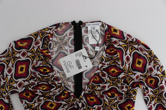 Multicolor Longsleeved Viscose Shift Dress GF Ferre