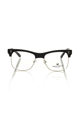 Black Metallic Unisex Eyeglass Frame Frankie Morello