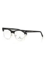 Black Metallic Unisex Eyeglass Frame Frankie Morello