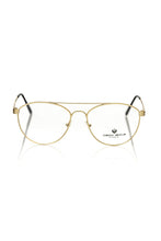 Gold Metallic Unisex Frame Eyeglasses Frankie Morello