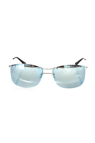 Silver Metallic Fiber Men Sunglass Frankie Morello