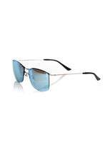 Silver Metallic Fiber Men Sunglass Frankie Morello