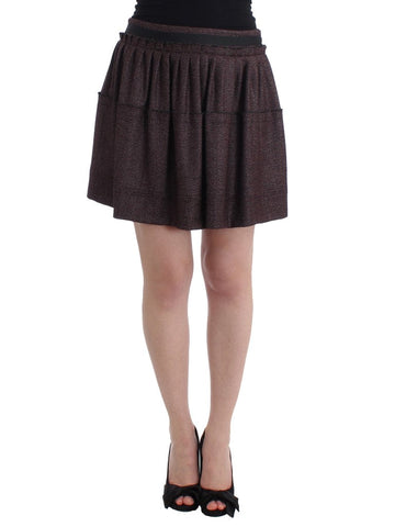 Purple Short Flannel Skirt GF Ferre