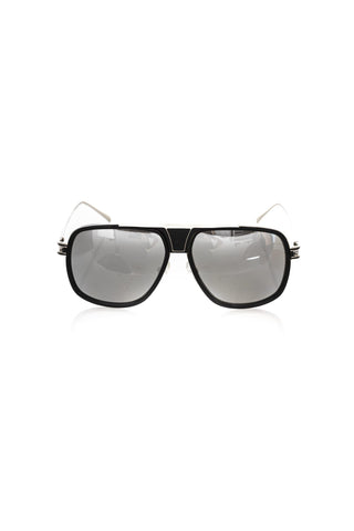 Black Metallic Fiber Men Sunglass Frankie Morello