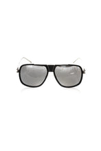 Black Metallic Fiber Men Sunglass Frankie Morello