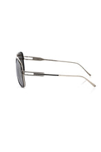 Black Metallic Fiber Men Sunglass Frankie Morello