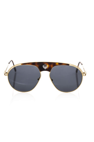 Brown Metallic Fiber Men Sunglasses Frankie Morello