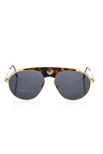 Brown Metallic Fiber Men Sunglasses Frankie Morello