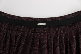 Purple Short Flannel Skirt GF Ferre