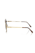 Brown Metallic Fiber Men Sunglasses Frankie Morello