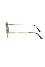 Black Metallic Fibre Men Sunglasses Frankie Morello