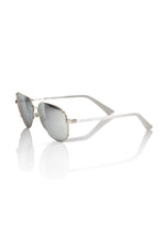 Silver Metallic Fiber Men's Sunglass Frankie Morello