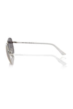 Silver Metallic Fiber Men's Sunglass Frankie Morello