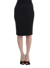 Black Straight Pencil Skirt GF Ferre