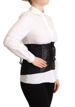 Black Corset Belt Stretch Waist Strap Top Dolce & Gabbana