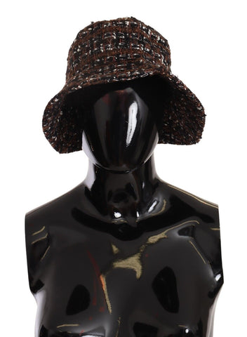 Multicolor Fabric Woven Wide Brim Bucket Hat Dolce & Gabbana