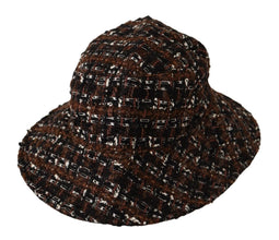 Multicolor Fabric Woven Wide Brim Bucket Hat Dolce & Gabbana