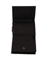 Black Leather Trifold Purse Belt Multi Kit Wallet Dolce & Gabbana