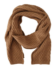 Dark Brown Wrap Shawl Knitted Camel Scarf Dolce & Gabbana
