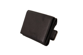 Black Leather Trifold Purse Belt Strap Multi Kit Wallet Dolce & Gabbana