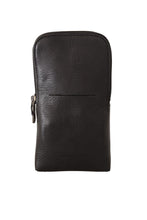 Black Leather Purse Double Belt Strap Multi Kit Wallet Dolce & Gabbana