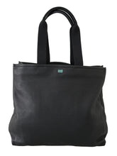 Black Leather Travel Shopping Gym #DGFAMILY Tote Bag Dolce & Gabbana