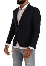Black Single Breasted One Button Suit Jacket Domenico Tagliente