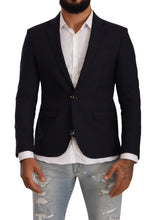 Black Single Breasted One Button Suit Jacket Domenico Tagliente