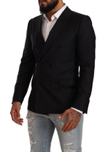 Black Dotted Double Breasted MARTINI Jacket Dolce & Gabbana
