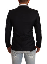Black Dotted Double Breasted MARTINI Jacket Dolce & Gabbana