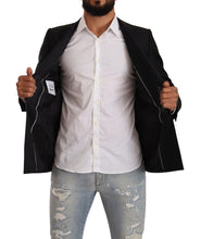Black Dotted Double Breasted MARTINI Jacket Dolce & Gabbana