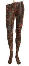 Black Floral Print Stockings Nylon Tights Dolce & Gabbana