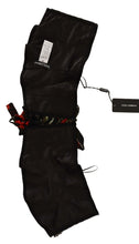 Black Corset Belt Stretch Waist Strap Silk Top Dolce & Gabbana