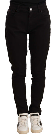 Black Skinny Slim Denim Cotton Stretch Jeans Dolce & Gabbana
