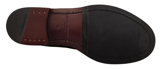 Black Velvet Exotic Leather Shoes Dolce & Gabbana
