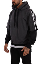 Gray Black Cotton Hooded #DGMILLENNIALS Sweater Dolce & Gabbana